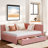Barfleur Upholstered Daybed with 2 Storage Drawers-358799618-358799616