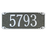Saint Pierre 1-Line Wall Address Plaque
