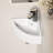 Topcraft 17.13 X 12.60 White Triangular Corner Wall-Mounted Ceramic Bathroom Sink