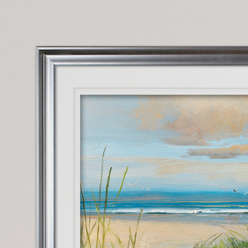 " Catching The Wind ", Silver Framed, 31" H x 43" W x 1.5" D