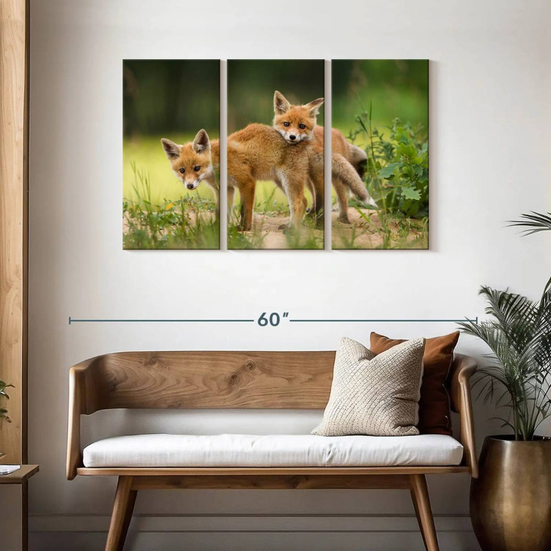Brampt Fox Kits, 28" H x 45" W