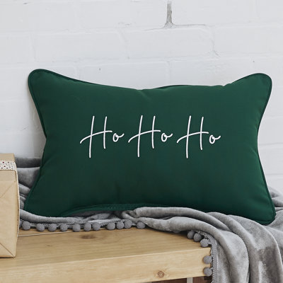 Embroidered Sunbrella® Outdoor Reversible Throw Pillow