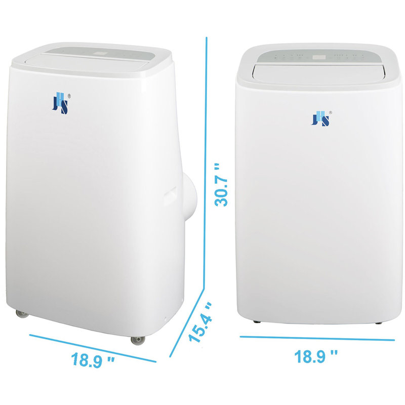 JHS 14,000 BTU White Portable Air Conditioner with Remote