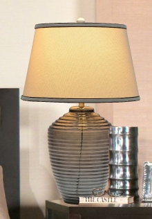 Glass Table Lamp Lamp, Smoke