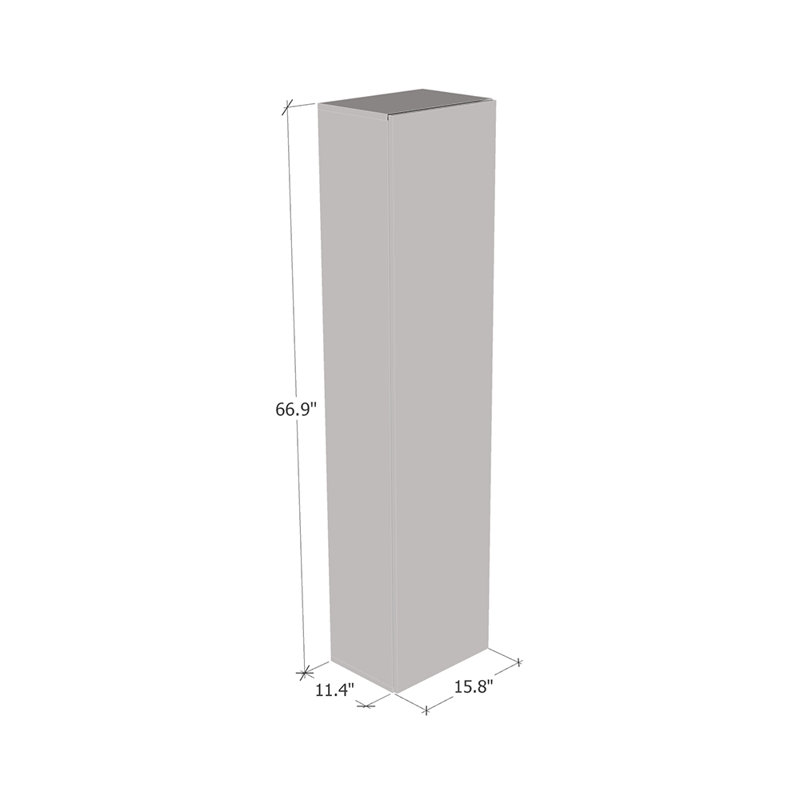 Crister Floating Storage Bookcase, White