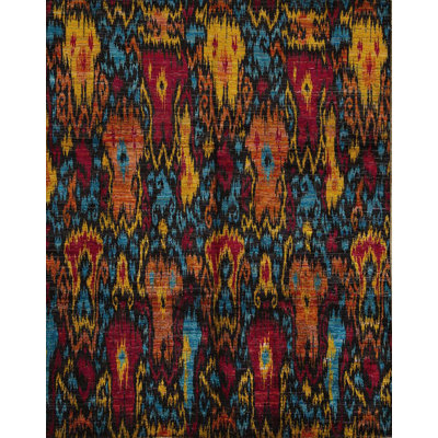 Ikatville Silk Ikat Area Rug