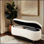 Banc de rangement à dessus rabattable Boucle crème Voir ci-dessous Banc simple, confortable, durable et multifonctionnel-1104487878