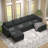 BOX MODULE STO SOFA 116'' 6 Piece Upholstered Modular Sectional Sofa with Storage-108370225