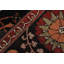 Tapis noir en laine noué à la main de style oriental Madeleyn