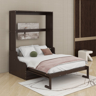 Grand lit escamotable avec coussin