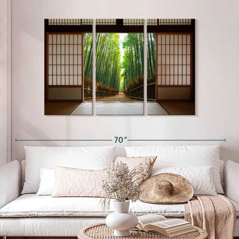 Lilie Door To Bamboo Forest, 32" H x 50" W