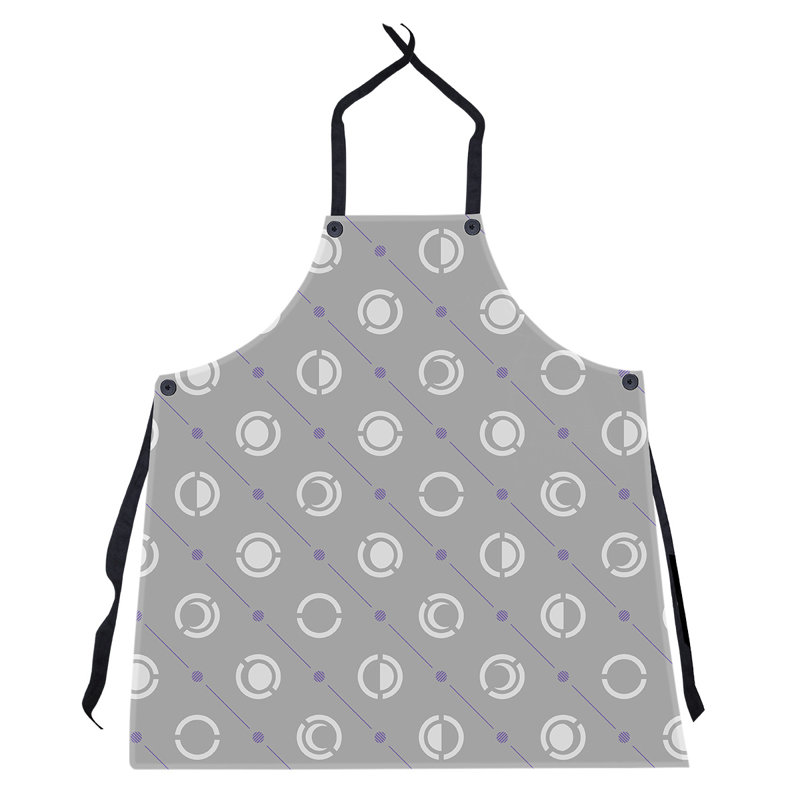 Skeffingt Bib Apron, Gray/Black/Purple