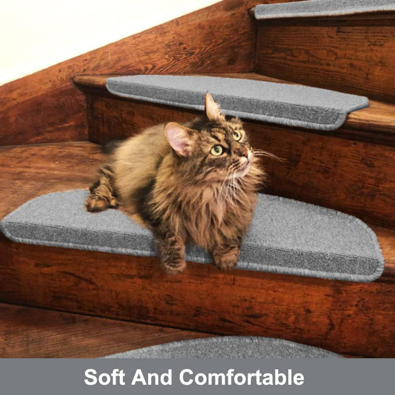 Tapis d'escalier Bullnose, Gris