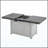 Rectangular Aluminum Propane Fire Pit Table 40000 BTU For Outdoor Patio Garden Backyard