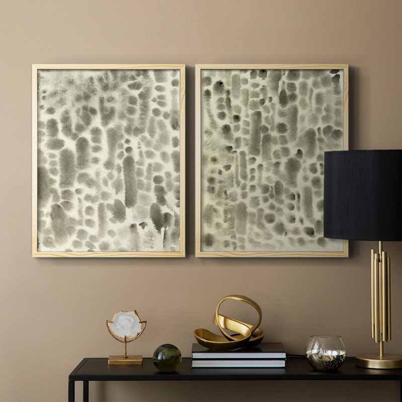 Watercolor Metric I-Premium, reproduction encadrée prête à accrocher - aucun clou requis - aucun clou requis
