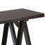 Console de rangement industrielle moderne en bois massif de 50 po avec chevalets Sawhorse-210679703-201559139