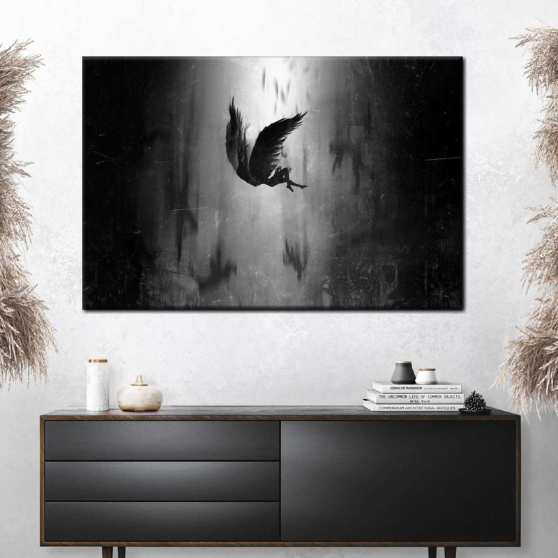 Fallen Angel Lucifer sur toile, H 8 po x l 12 po x P 1 po