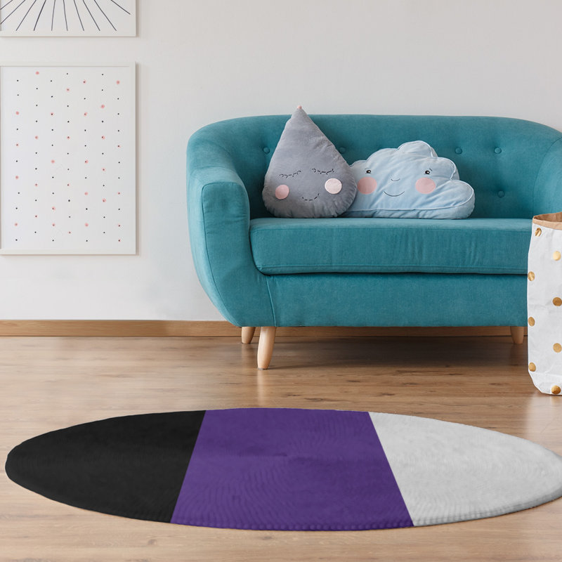 Chenille Indoor Rug, Round 5'