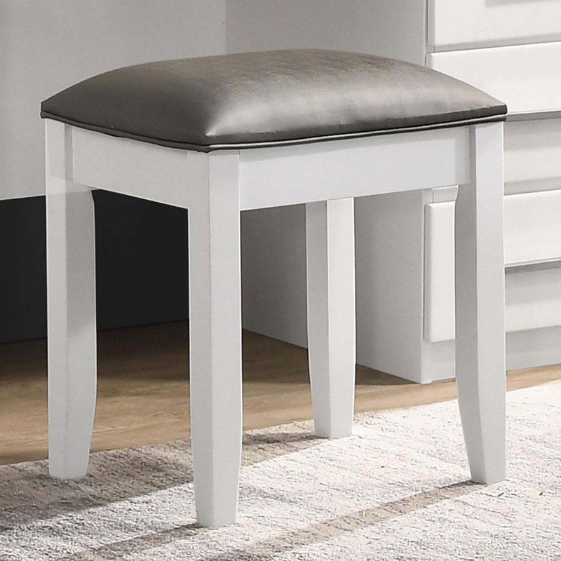 Vanity Stool With Padded Seat