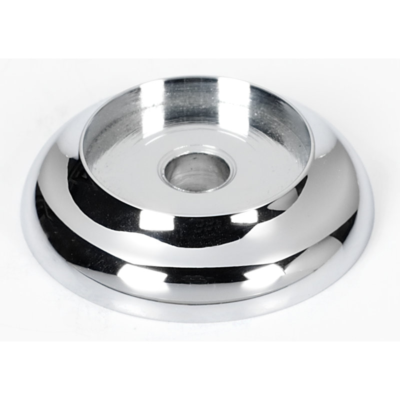 Metal Knob Backplate, Polished Chrome