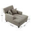 Chaise longue rembourrée en tissu 39,76 po-1990492640
