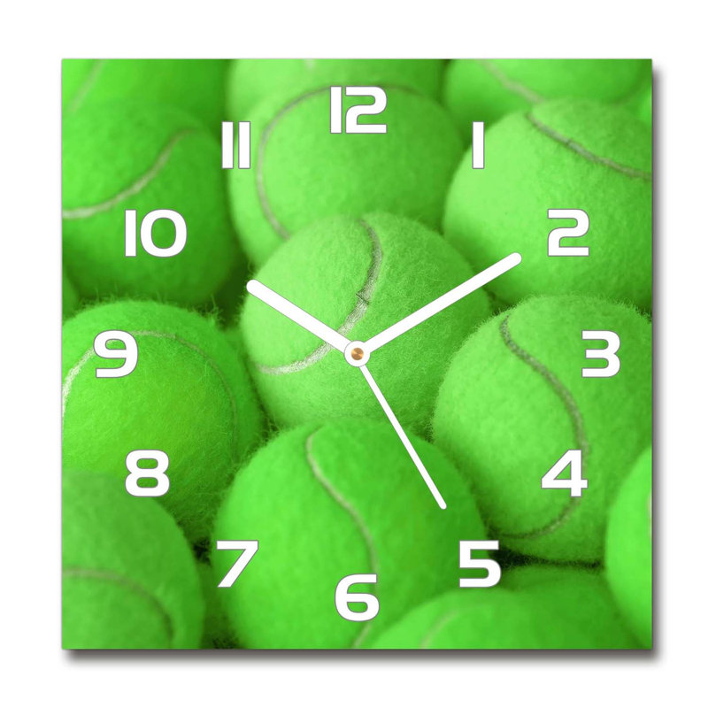 Jevgenija Glass Wall Clock, White