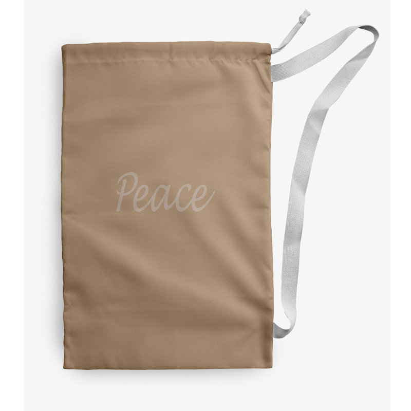 Sac à linge Peace Peace, Moyen (H 36 po x l 28 po), Brun clair