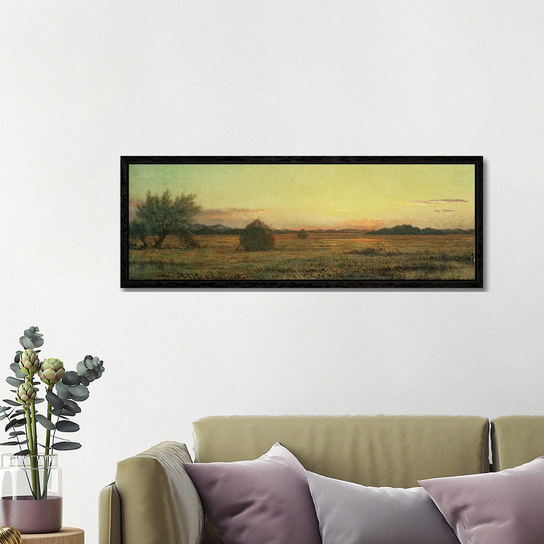 Jersey Meadows von Martin Johnson Heade - Panoramaleinwand auf Leinwand Giclée auf Leinwand