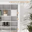 Organisateur de rangement pour chaussures haut avec cubes ouverts