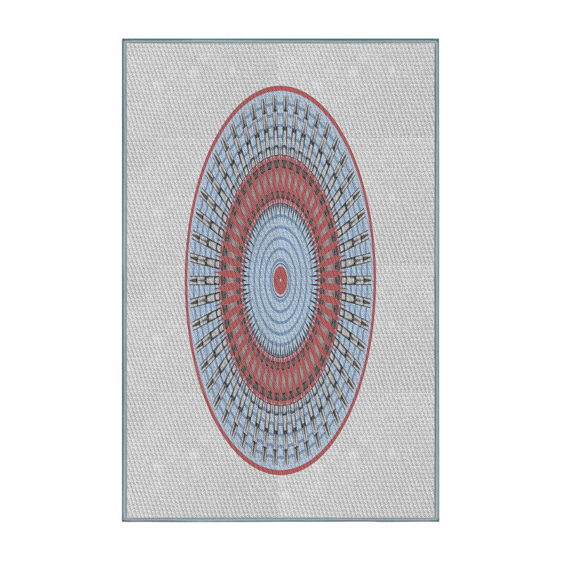 Abstract Indoor Rug, Rectangle 7' x 10'