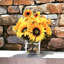 Arrangement floral tournesol dans un vase