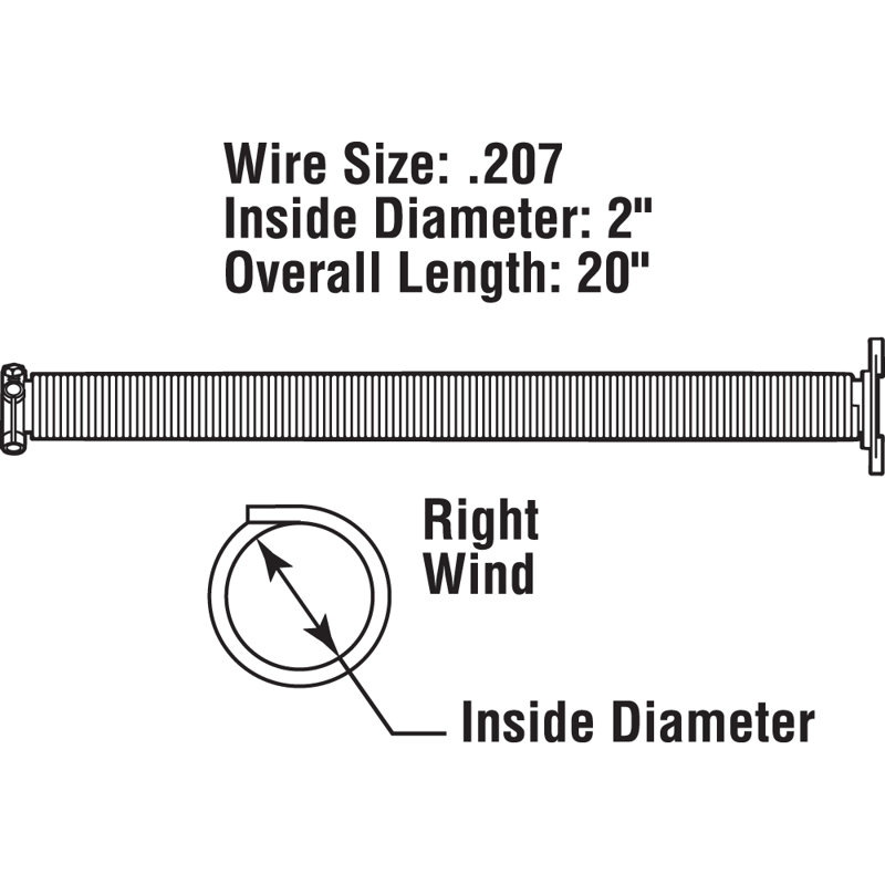 Prime-Line Sectional Garage Door Extension Spring