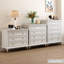 Armoire d'appoint en bois manufacturé blanc massif-1362874941