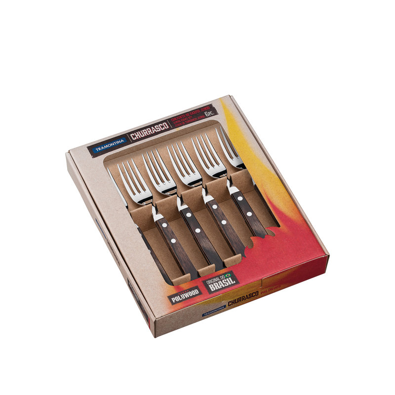 Jumbo 6 Piece Cutlery Set, Service for 6, Brown