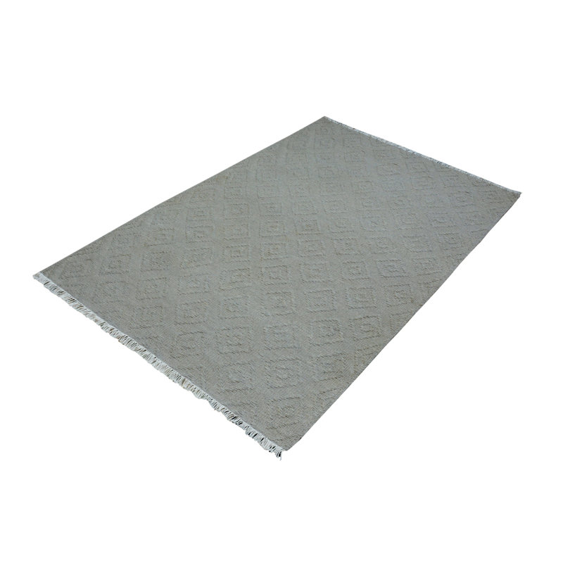 Custer Solid Colour Hand Woven 120cm X 180cm Area Rug