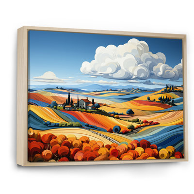 «Countryside Fusion Unveile - Farm Wall Art Living Room»