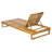 Acacia Wood Chaise Lounge Teak Finish, 4-Position Adjustable Outdoor Recliner, 600 LBS Weight Capacity, Weather Resistant Patio Lounge Chair for Poolside Backyard Garden Deck Lawn and Porch-1859334527