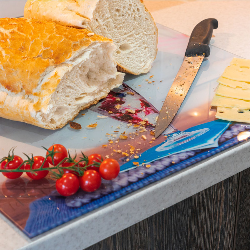 Tempered Glass Worktop Saver Chopping Board