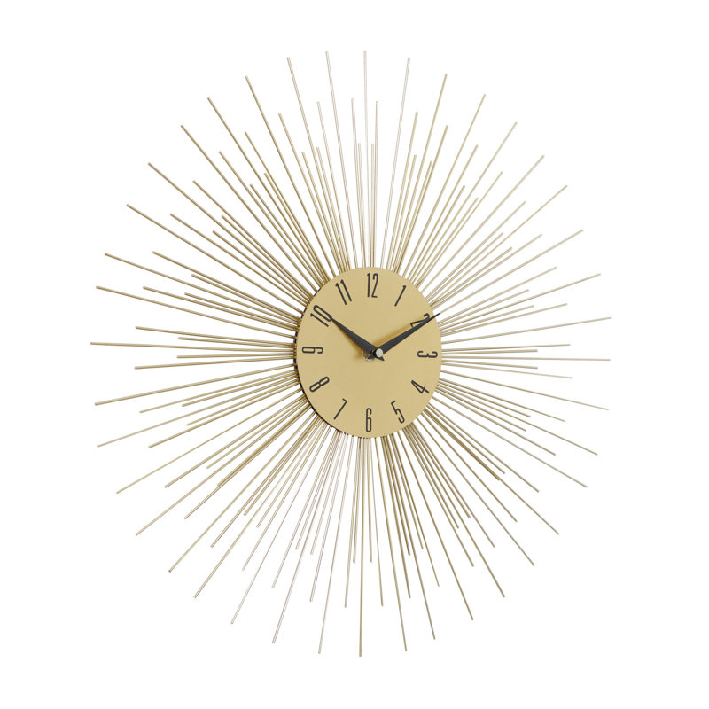 Horloge murale décorative en métal Alsip