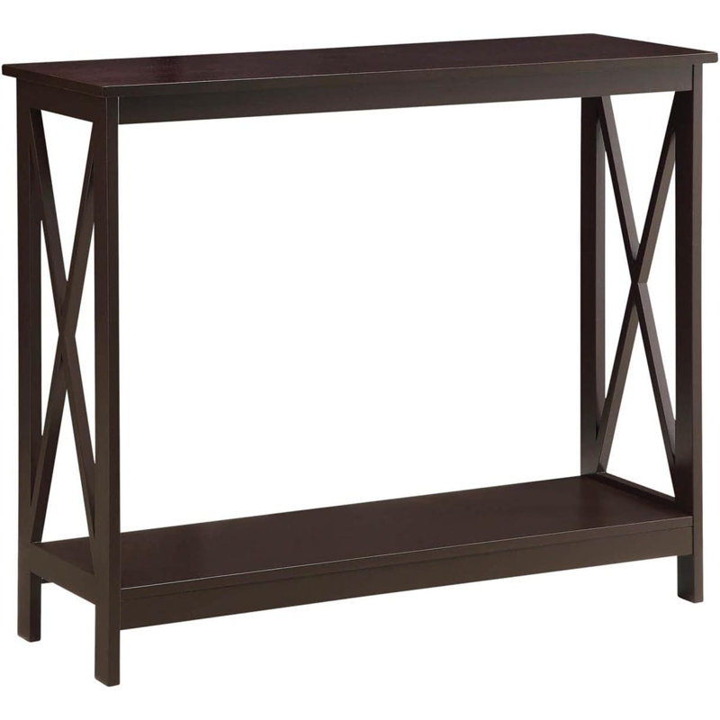 Console Table With Shelf, Espresso