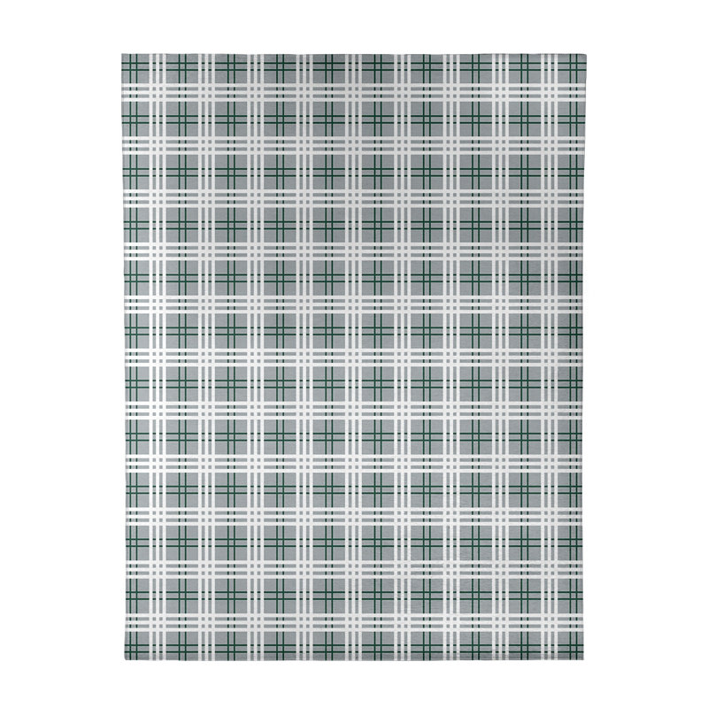 Tapis à carreaux gris, Rectangle 8 pi x 10 pi