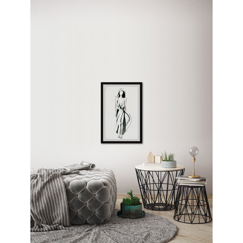 Col en V par Marmont Hill - peinture encadrée, H 30 po x l 20 po x P 1,5 po