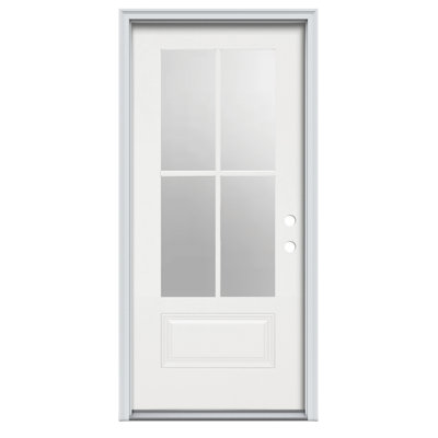 Porte pré-suspendue en fibre de verre apprêtée à la main 3/4 Lite Direct Glaze
