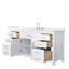 Beckett 66" Freestanding Single Bathroom Vanity with Quartz Top-705183735-705183733-705183732