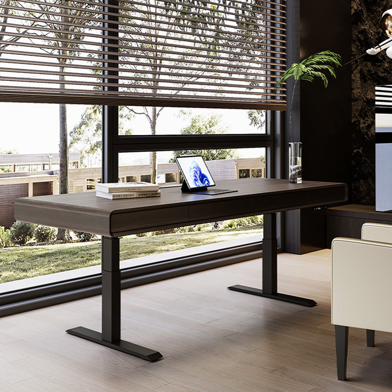 Bureau électrique à hauteur réglable 62,99 po Italian Minimalist, H 28,35 po x l 62,99 po x P 25,59 po