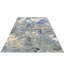 Tapis gris / bleu / ivoire de haute qualité noué à la main Canterbury-73602486