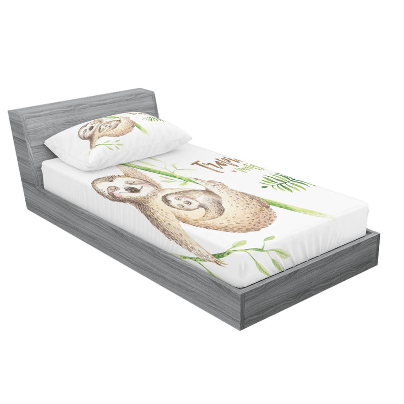 Microfiber Sheet Set, Twin Sheet Set with Fitted Sheet