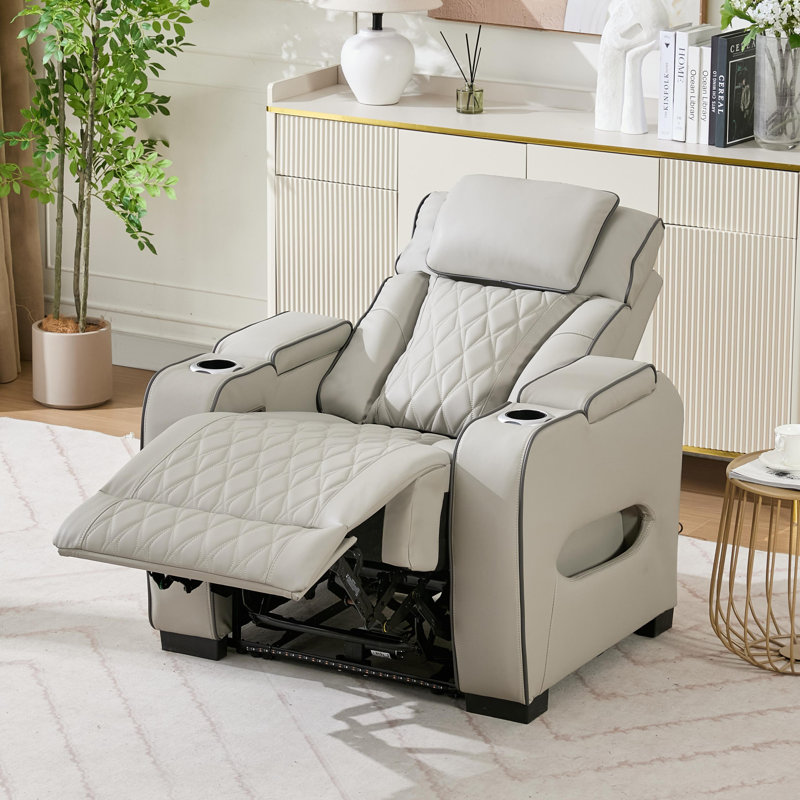 Fauteuil inclinable Canas Sizemore, Gris