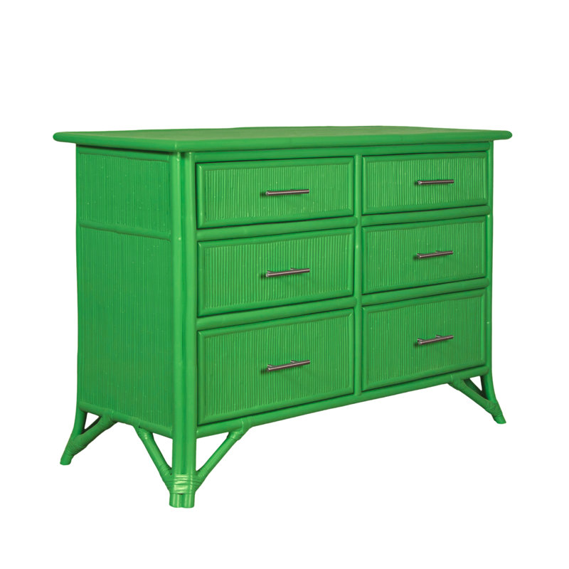Bermuda 6 - Drawer Dresser, Bright Green