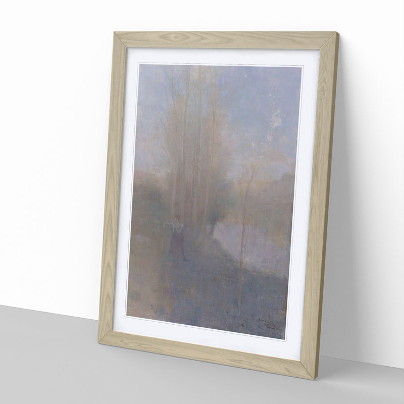 Mayday by Charles Conder - Picture Frame Graphic Art, 65cm H x 48cm W x 2cm D, Oak Framed